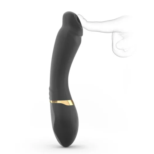 Marc Dorcel Vibrátor G-pont stimuláló, 7 rezgésmód, USB töltés, 20 cm fekete