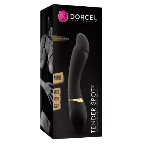 Marc Dorcel Vibrátor G-pont stimuláló, 7 rezgésmód, USB töltés, 20 cm fekete