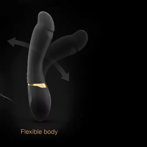Marc Dorcel Vibrátor G-pont stimuláló, 7 rezgésmód, USB töltés, 20 cm fekete