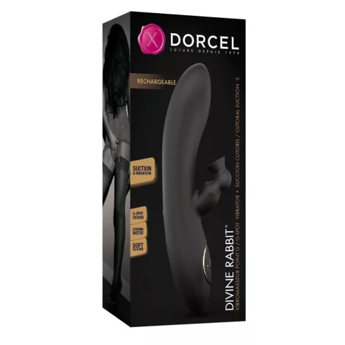 Dorcel Vibrátor G-pont és csikló stimuláló, szívó funkció 20 cm fekete
