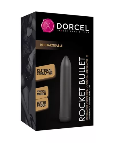 Dorcel Vibrátor Rezgő 16 mód Vízálló USB-töltés 9 cm fekete
