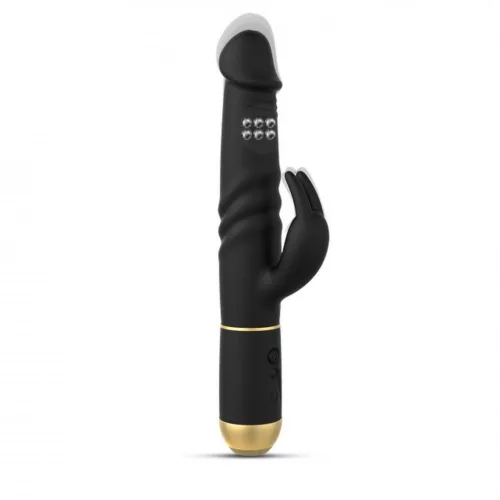 Dorcel Vibrátor Rezgő fej, 7 mód, USB töltés 27 cm fekete-arany