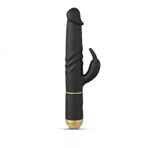 Dorcel Vibrátor Rezgő fej, 7 mód, USB töltés 27 cm fekete-arany
