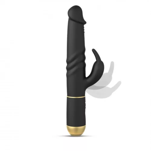 Dorcel Vibrátor Rezgő fej, 7 mód, USB töltés 27 cm fekete-arany