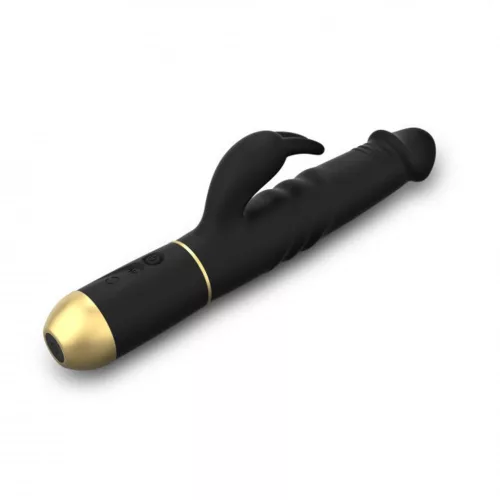 Dorcel Vibrátor Rezgő fej, 7 mód, USB töltés 27 cm fekete-arany