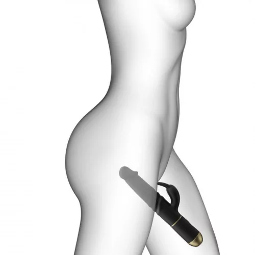 Dorcel Vibrátor Rezgő fej, 7 mód, USB töltés 27 cm fekete-arany