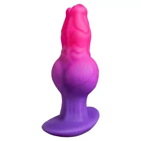   Anál plug Szilikon texturált felület 16 cm hosszúság fekete