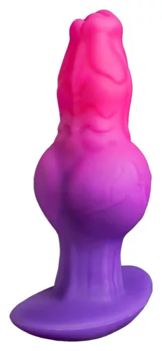Anál plug Szilikon texturált felület 16 cm hosszúság fekete