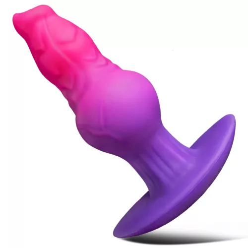 Anál plug Szilikon texturált felület 16 cm hosszúság fekete