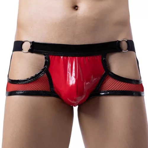 Hollband jockstrap fényes piros M-XXL méret
