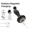 O Shock Anál plug USB töltésű, 10 rezgés- és 3 elektro mód 10,5 cm fekete