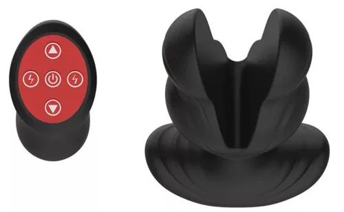 Elektro Anchor Vibes Rezgő és elektro stimuláló anál plug 9x6,5 cm szilikon távirányítós