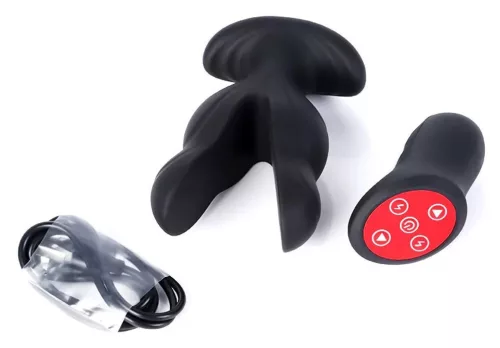 Elektro Anchor Vibes Rezgő és elektro stimuláló anál plug 9x6,5 cm szilikon távirányítós