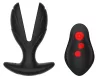 Electro Anchor Anál plug Rezgő és elektro stimuláció 9x7 cm fekete szilikon