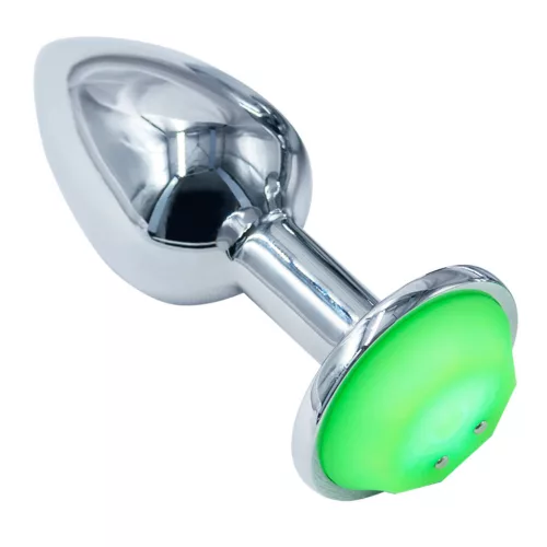 Ykonyk Anál plug világító alappal 8 cm fekete