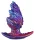 Anál plug több textúrával szilikon 12 x 6,5 cm széles alap