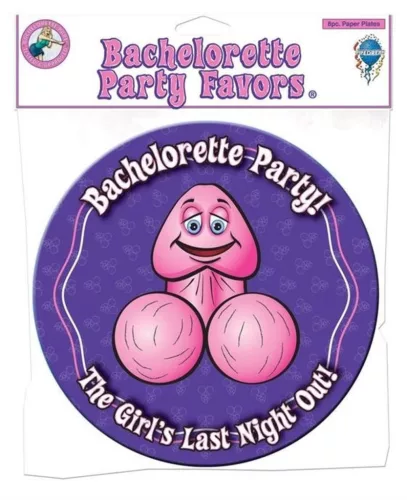 Papír tányér szett 8 darab humoros nyomattal legénybúcsúra