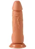 Dickit Dildó Szívókorongos, Texturált 14 cm PVC fekete