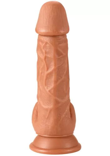 Dickright Dildó Széles fej, Bordázott 17 cm 5 cm