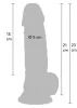 Dickright Dildó Széles fej, Bordázott 17 cm 5 cm