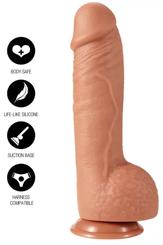 Dickybig Dildó Szívókorongos, Vénás 19x6 cm PVC