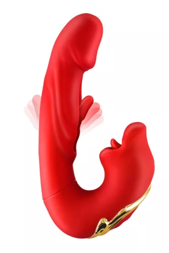 Yoba Vibrátor Többfunkciós, 17,6 cm Fekete
