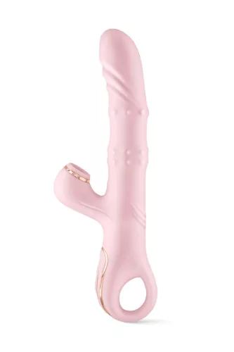 Yoba Vibrátor Rabbit 5 az 1-ben Forgó, tapping, melegíthető porrózsaszín