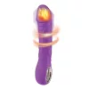 Vibrátor Rezgő 10 mód, Melegíthető 22 cm lila