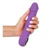Vibrátor Rezgő 10 mód, Melegíthető 22 cm lila