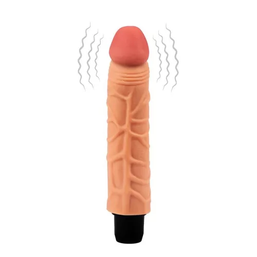 The Real Deal Vibrátor többfokozatú, puha 19 cm fekete