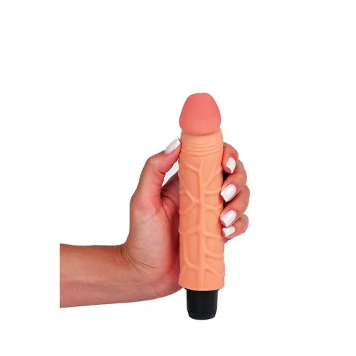 The Real Deal Vibrátor többfokozatú, puha 19 cm fekete