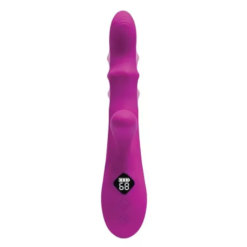 Ares vibrátor thrusting, 8 mód, 23 cm fekete