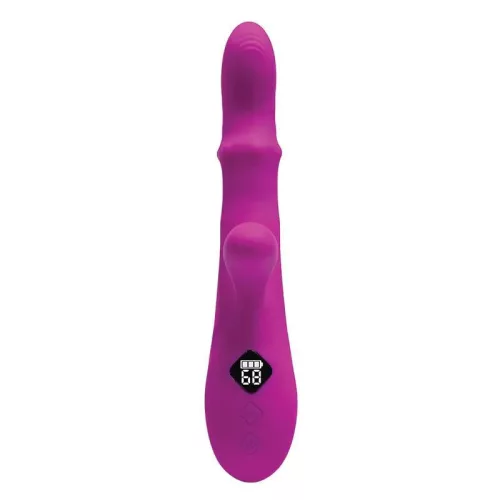 Ares vibrátor thrusting, 8 mód, 23 cm fekete