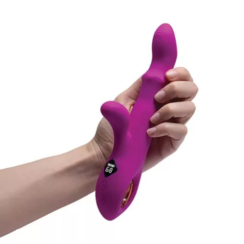 Ares vibrátor thrusting, 8 mód, 23 cm fekete