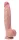 Fantasy Toys Dildó Realisztikus, Rugalmas, Nyéllel 25 cm Fekete