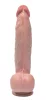 Fantasy Toys Dildó Realisztikus, Rugalmas, Nyéllel 25 cm Fekete