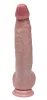 Fantasy Toys Dildó Realisztikus, Rugalmas, Nyéllel 25 cm Fekete