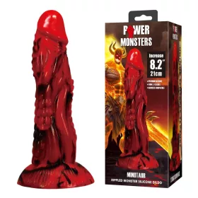   Power Monsters Minotaur – 21 cm Rippled Monster Silicone Dildo