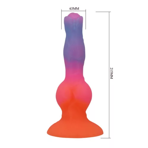 Power Monsters Hercules – 21.5 cm Rippled Monster Silicone Dildo