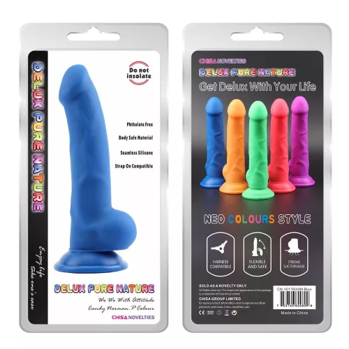 Norman.P Dildó Realisztikus tapintású tapadókorongos 21,5 cm kék