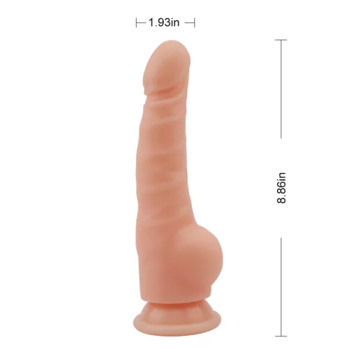 Sailor Dildó Antibakteriális, erős tapadókorong, pántkompatibilis 22,5 cm hús színű