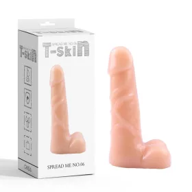  T-Skin Dildó Realisztikus anyag, élethű részletek, rugalmas érzés