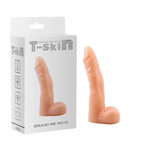 Realistic Dildó Rugalmas bőrhatású 17,7 cm bőrszín