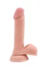 Dildo Kettős sűrűségű szilikon, realisztikus, vízálló, tapadókoronggal