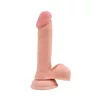 Dildo Kettős sűrűségű szilikon, realisztikus, vízálló, tapadókoronggal