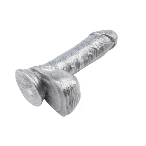 Ben Dover Dildó Realisztikus, flexibilis, erős tapadókorongos ezüst