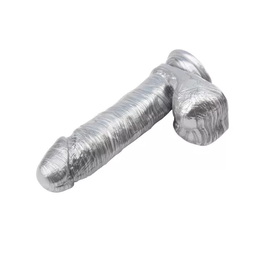 Ben Dover Dildó Realisztikus, flexibilis, erős tapadókorongos ezüst