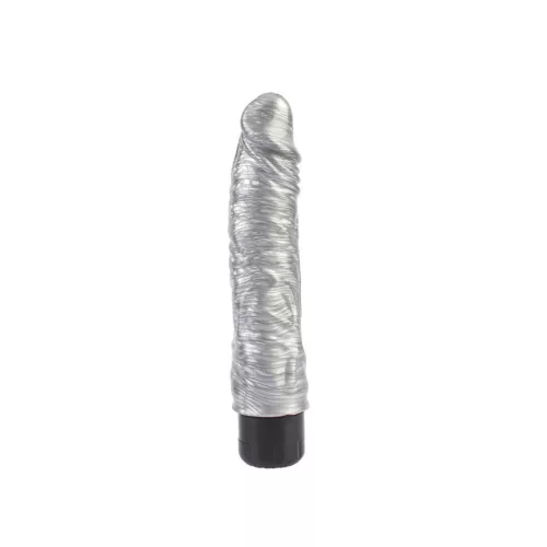 Chubby Beau Vibrátor Antibakteriális, többsebességes 21,5 cm ezüst