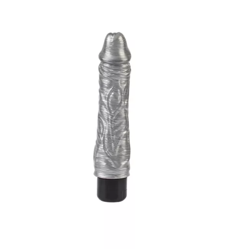 Chubby Beau Vibrátor Antibakteriális, többsebességes 21,5 cm ezüst