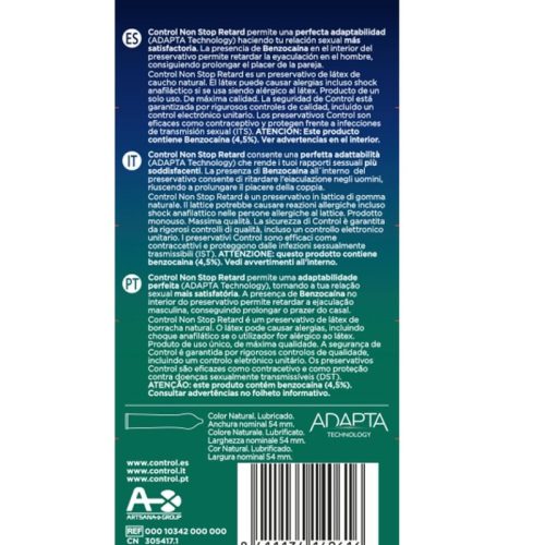 CONTROL - Magömlés késletető óvszer 12 db-os kiszerelés